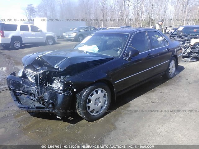 JH4KA96664C000478 - 2004 ACURA 3.5RL BLACK photo 2