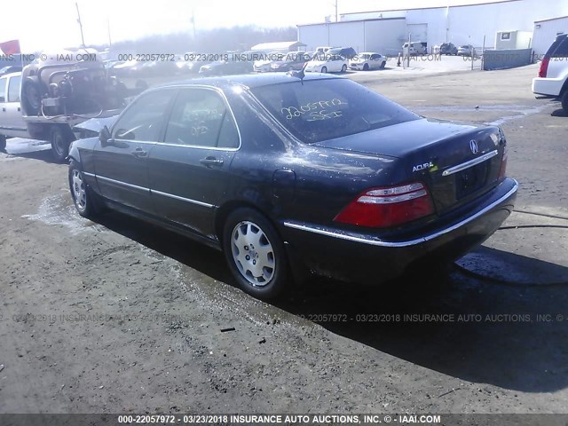 JH4KA96664C000478 - 2004 ACURA 3.5RL BLACK photo 3