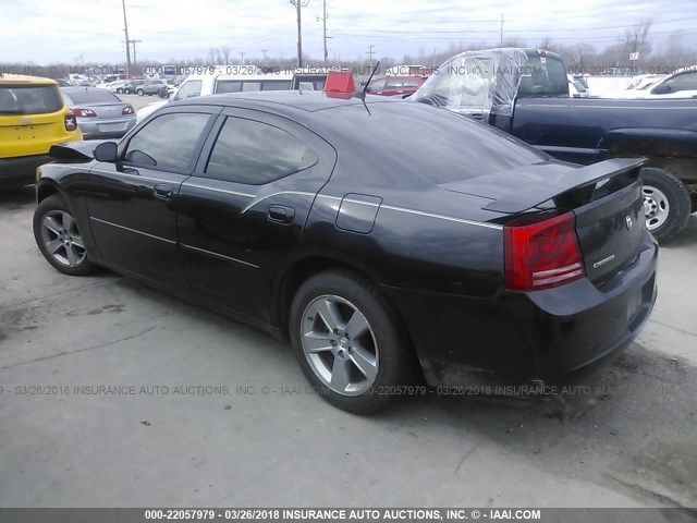 2B3KA33G58H126637 - 2008 DODGE CHARGER SXT BLACK photo 3