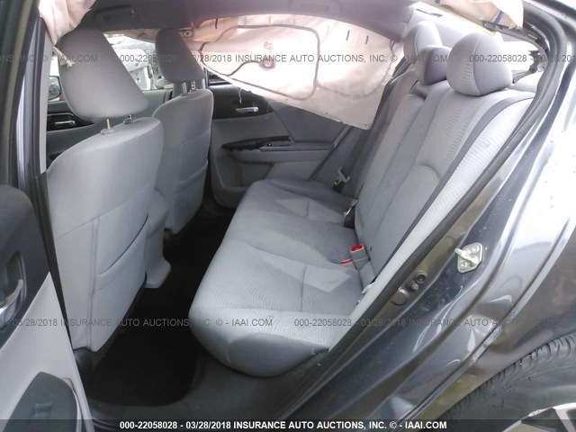 1HGCR2F32HA020838 - 2017 HONDA ACCORD LX GRAY photo 8