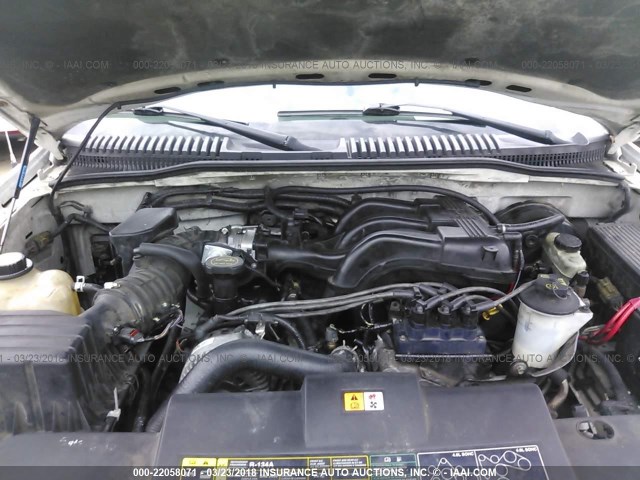 1FMZU73KX4UA42039 - 2004 FORD EXPLORER XLT/XLT SPORT/NBX WHITE photo 10