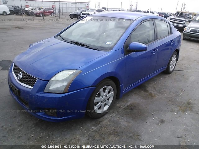 3N1AB6AP5BL642252 - 2011 NISSAN SENTRA 2.0/2.0S/SR/2.0SL BLUE photo 2