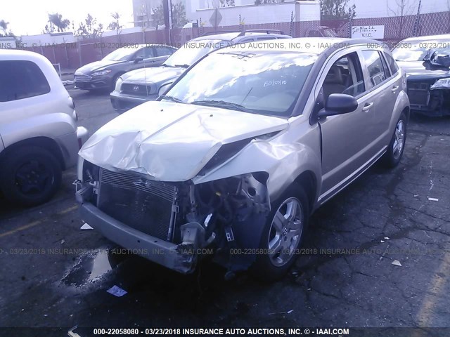 1B3HB48A09D143961 - 2009 DODGE CALIBER SXT TAN photo 2