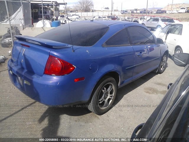 1G2AL18F387120778 - 2008 PONTIAC G5 BLUE photo 4