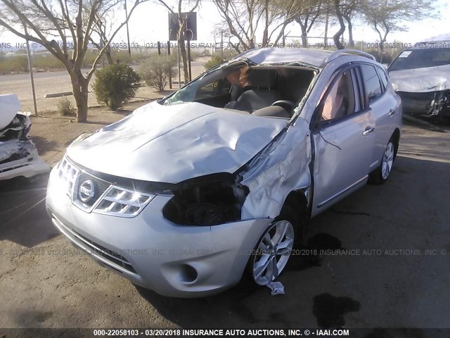 JN8AS5MT5CW276759 - 2012 NISSAN ROGUE S/SV SILVER photo 2