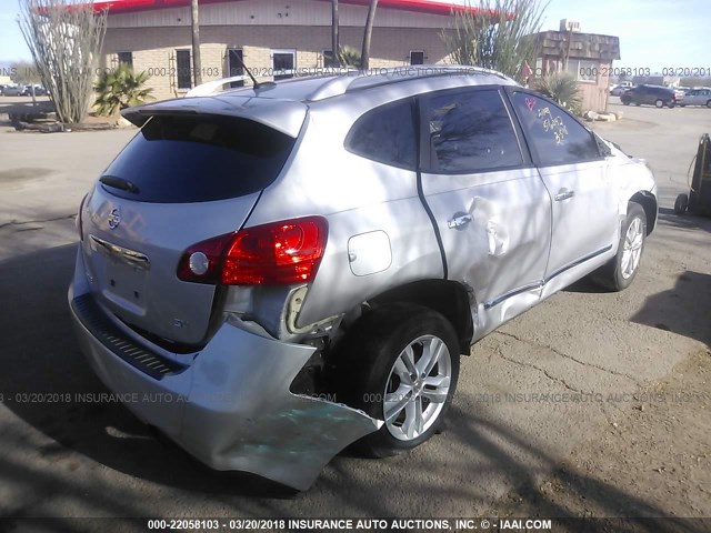 JN8AS5MT5CW276759 - 2012 NISSAN ROGUE S/SV SILVER photo 4