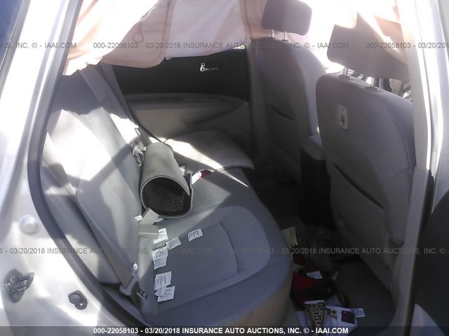 JN8AS5MT5CW276759 - 2012 NISSAN ROGUE S/SV SILVER photo 8