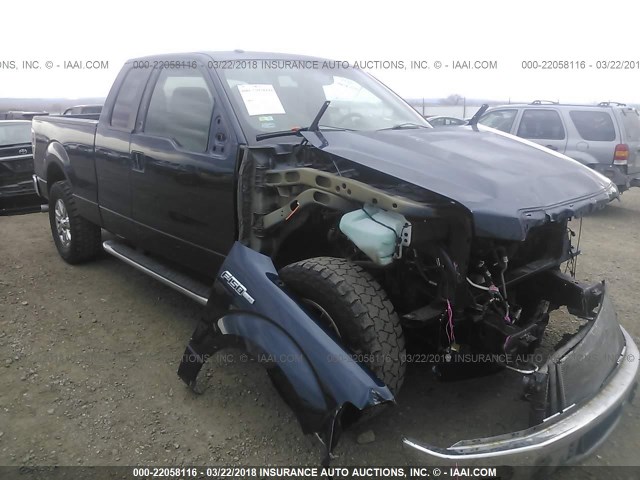 1FTFX1EF7EKD03202 - 2014 FORD F150 SUPER CAB BLUE photo 6