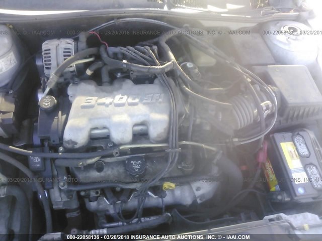 1G2NE52E25M106323 - 2005 PONTIAC GRAND AM SE SILVER photo 10