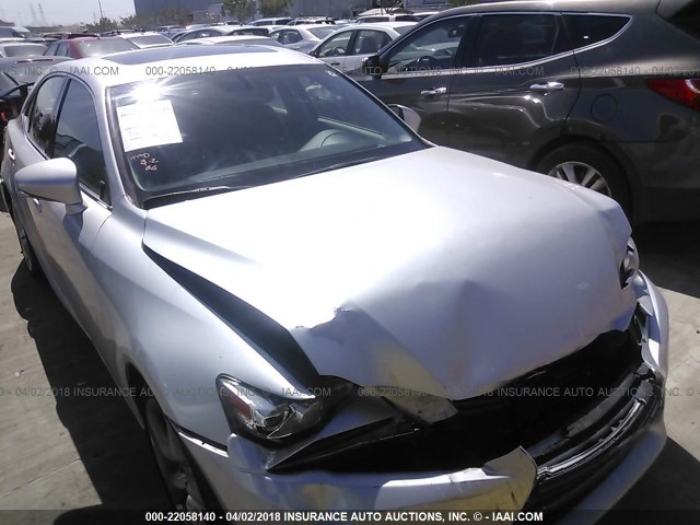 JTHBE1D24E5002984 - 2014 LEXUS IS 350 SILVER photo 1