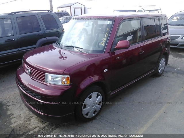 JTLKT334764103566 - 2006 TOYOTA SCION XB ბურგუნდია ფოტო 2