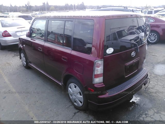 JTLKT334764103566 - 2006 TOYOTA SCION XB ბურგუნდია ფოტო 3