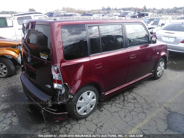 JTLKT334764103566 - 2006 TOYOTA SCION XB ბურგუნდია ფოტო 4