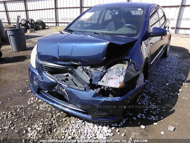 3N1AB6AP7BL611472 - 2011 NISSAN SENTRA 2.0/2.0S/SR/2.0SL Dark Blue photo 6