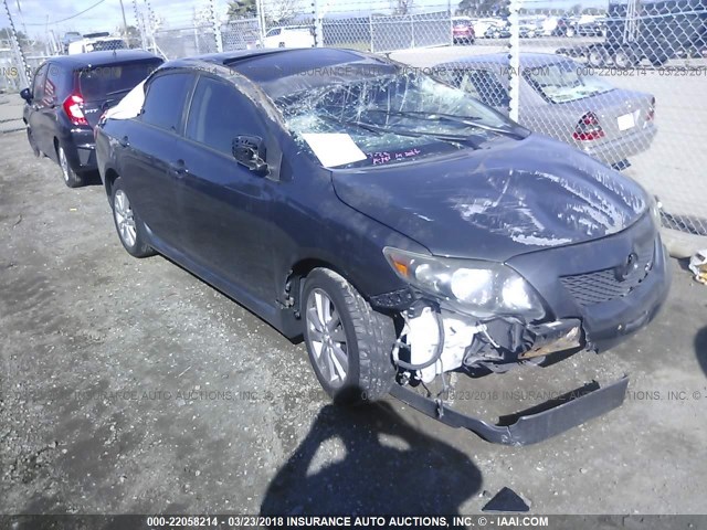 1NXBU40E49Z080257 - 2009 TOYOTA COROLLA S/LE/XLE GRAY photo 1