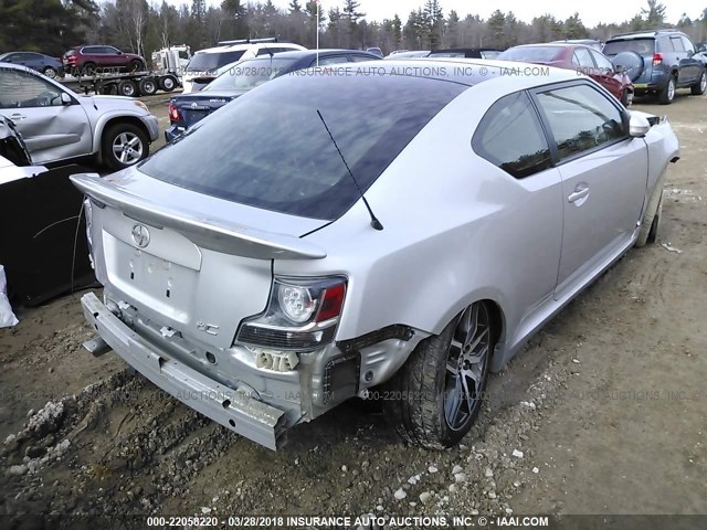JTKJF5C73E3072141 - 2014 TOYOTA SCION TC 银色 照片 4