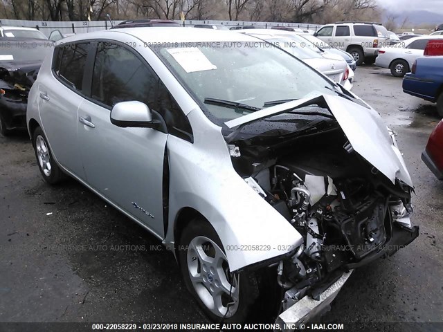 1N4AZ0CP4DC424214 - 2013 NISSAN LEAF S/SV/SL SILVER photo 1