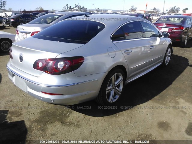 WVWMP7AN6AE545916 - 2010 VOLKSWAGEN CC SPORT SILVER photo 4