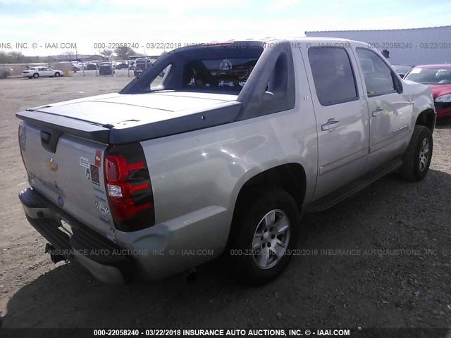 3GNEC12037G176621 - 2007 CHEVROLET AVALANCHE C1500 SILVER photo 4