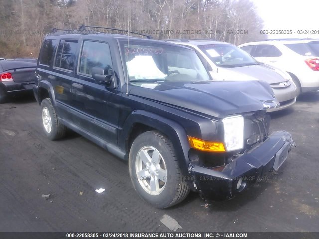 1J8HG48K96C302964 - 2006 JEEP COMMANDER BLACK photo 1