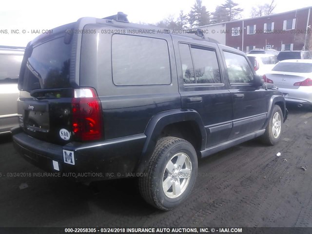 1J8HG48K96C302964 - 2006 JEEP COMMANDER BLACK photo 4