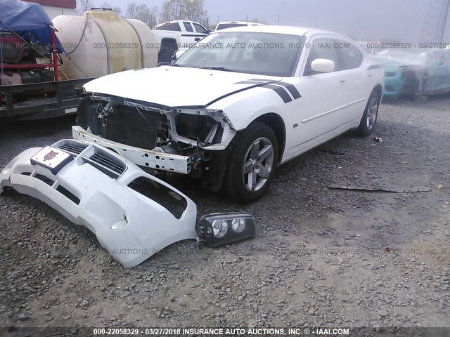 2B3CA3CV2AH290906 - 2010 DODGE CHARGER SXT WHITE photo 2