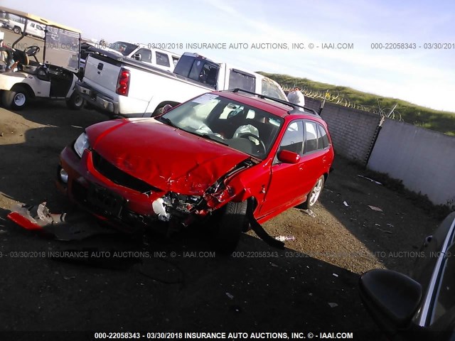JM1BJ245521610447 - 2002 MAZDA PROTEGE PR5 红色 照片 2
