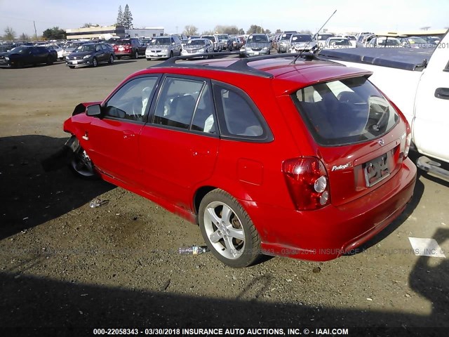 JM1BJ245521610447 - 2002 MAZDA PROTEGE PR5 RED photo 3