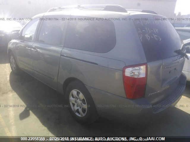 KNDMB233286243394 - 2008 KIA SEDONA EX/LX BLUE photo 3