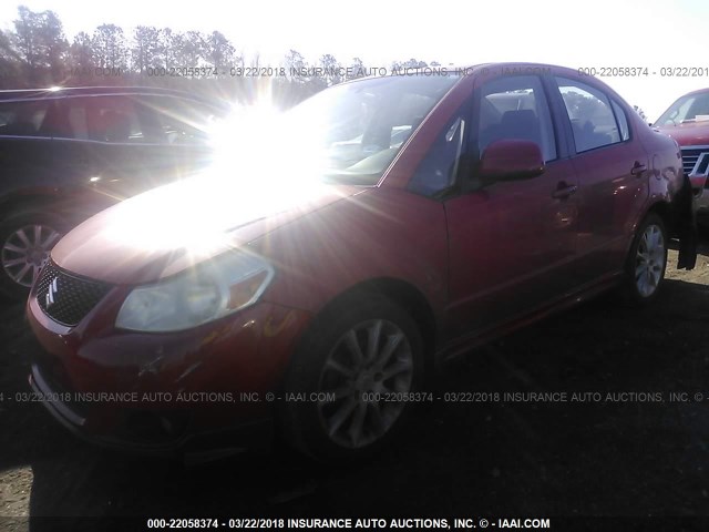 JS2YC417885100168 - 2008 SUZUKI SX4 TOURING RED photo 2