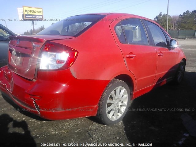 JS2YC417885100168 - 2008 SUZUKI SX4 TOURING RED photo 4