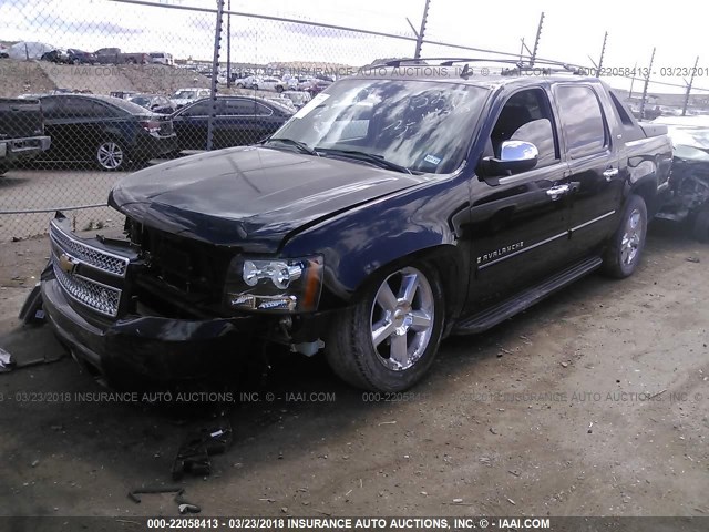 3GNEC12017G300644 - 2007 CHEVROLET AVALANCHE C1500 BLACK photo 2