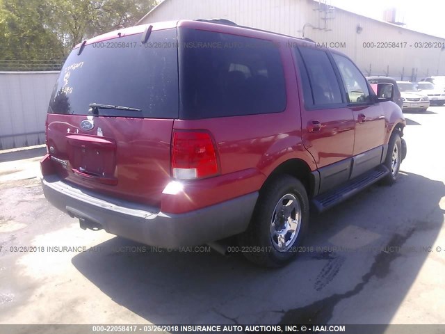 1FMRU15WX3LA55455 - 2003 FORD EXPEDITION XLT RED photo 4