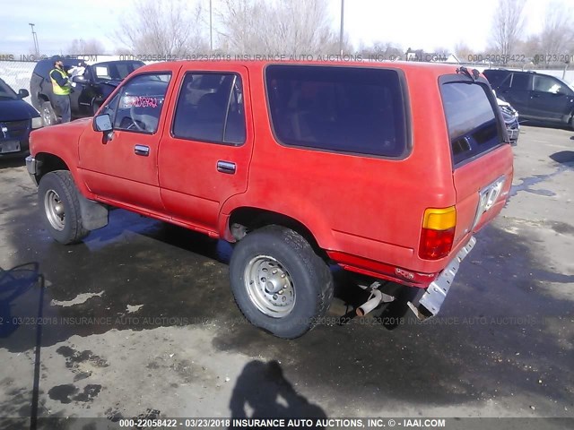 JT3VN39W2L0007380 - 1990 TOYOTA 4RUNNER VN39 SR5 RED photo 3