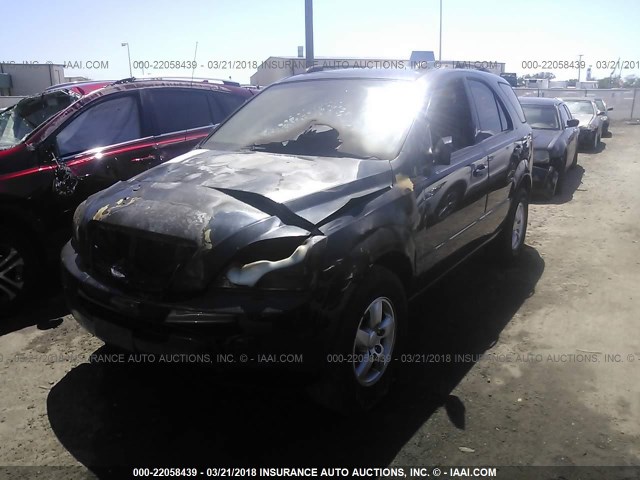 KNDJD735285842894 - 2008 KIA SORENTO EX/LX BLACK photo 2