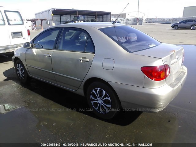 1NXBR32E65Z437098 - 2005 TOYOTA COROLLA CE/LE/S GOLD photo 3