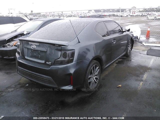 JTKJF5C7XE3072427 - 2014 TOYOTA SCION TC 灰色 照片 4
