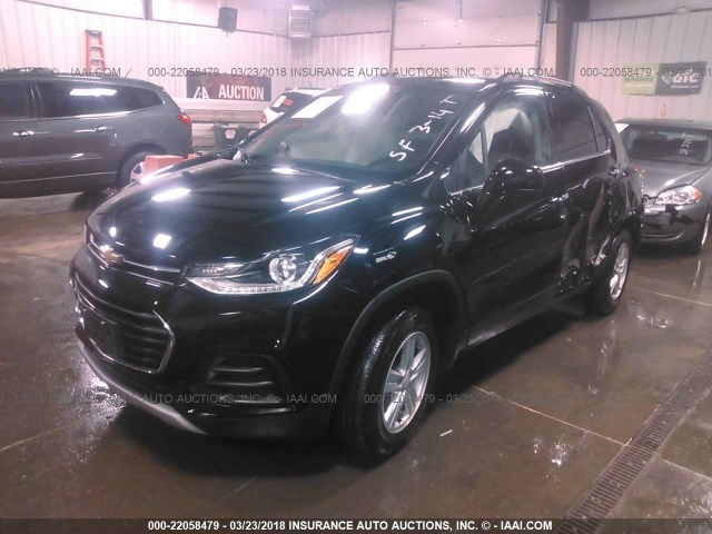 3GNCJPSB2HL151929 - 2017 CHEVROLET TRAX 1LT BLACK photo 2