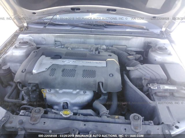 KMHDN46D65U093655 - 2005 HYUNDAI ELANTRA GLS/GT GRAY photo 10