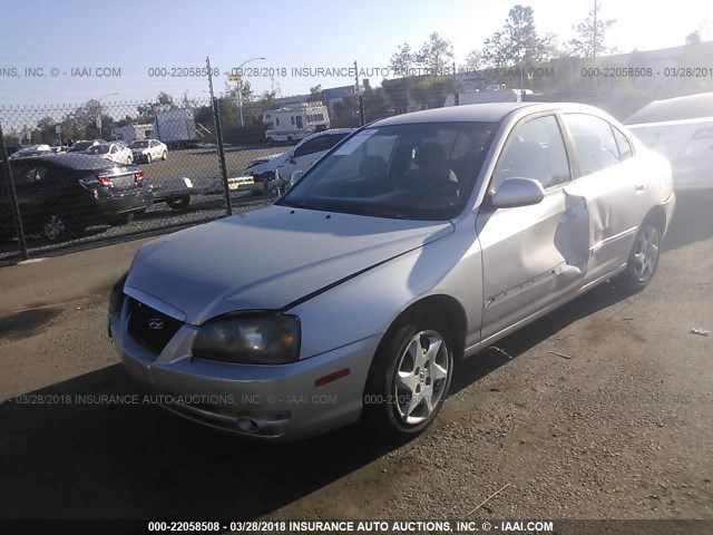 KMHDN46D65U093655 - 2005 HYUNDAI ELANTRA GLS/GT GRAY photo 2