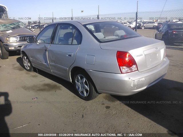 KMHDN46D65U093655 - 2005 HYUNDAI ELANTRA GLS/GT GRAY photo 3