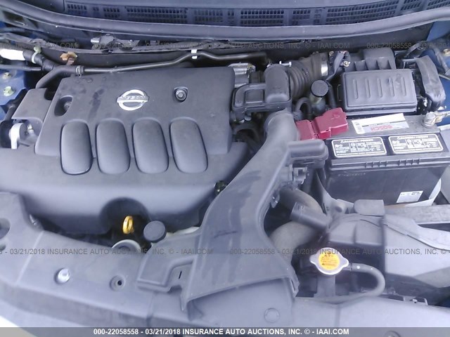 3N1BC13E77L370200 - 2007 NISSAN VERSA S/SL BLUE photo 10