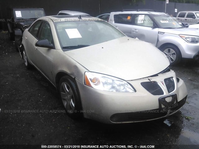 1G2ZG57B494194730 - 2009 PONTIAC G6 TAN photo 1
