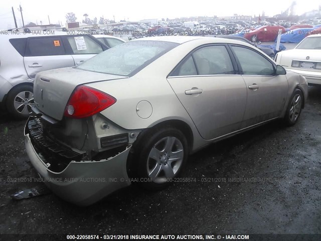 1G2ZG57B494194730 - 2009 PONTIAC G6 TAN photo 4