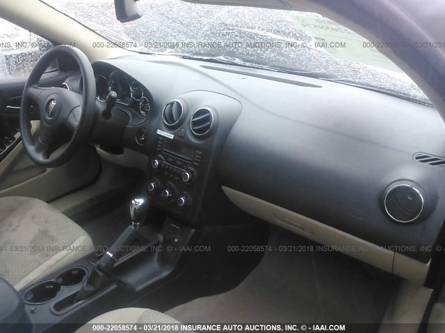1G2ZG57B494194730 - 2009 PONTIAC G6 TAN photo 5