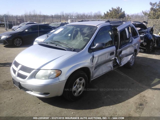 1D4GP24333B127167 - 2003 DODGE GRAND CARAVAN SE SILVER photo 2