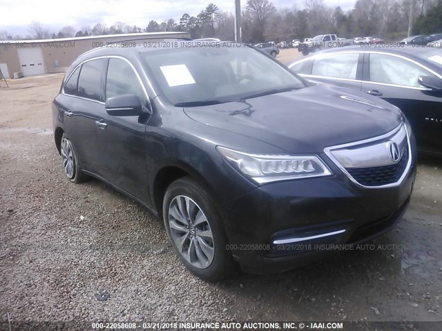 5FRYD4H4XFB022988 - 2015 ACURA MDX TECHNOLOGY GRAY photo 1