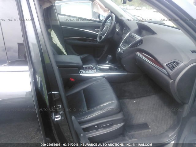 5FRYD4H4XFB022988 - 2015 ACURA MDX TECHNOLOGY GRAY photo 5