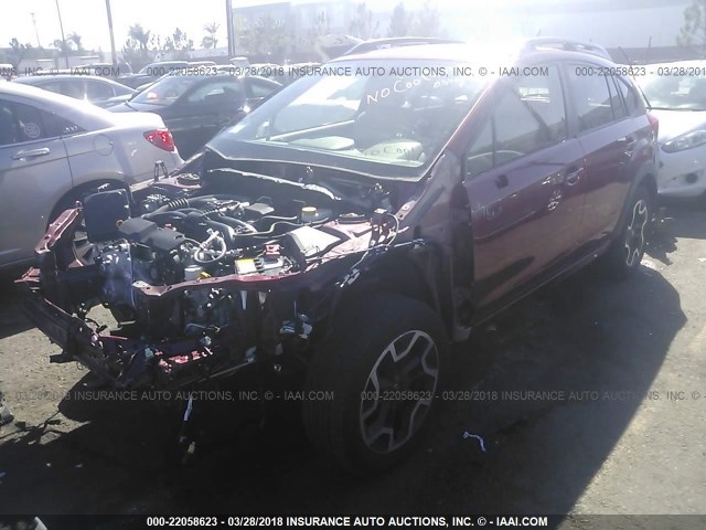 JF2GPABC7HH247456 - 2017 SUBARU CROSSTREK PREMIUM წითელი ფოტო 2