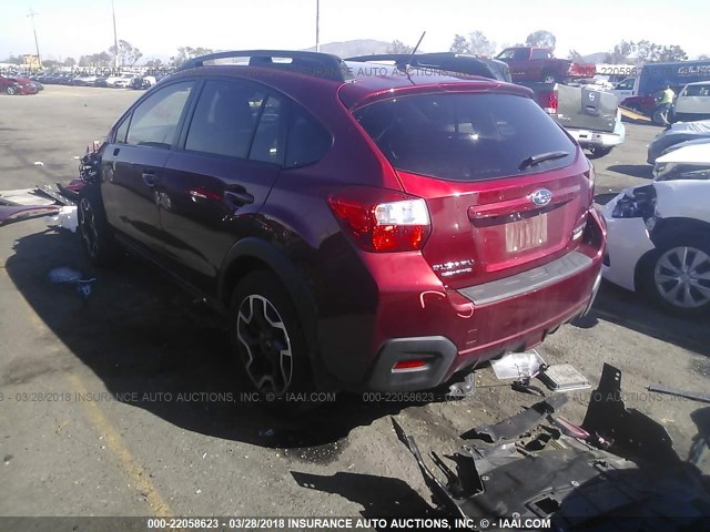 JF2GPABC7HH247456 - 2017 SUBARU CROSSTREK PREMIUM წითელი ფოტო 3